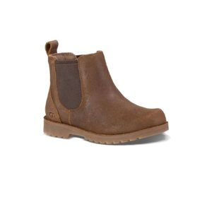 UGG sz 7 leather Chelsea boots ankle boots booties winter sheepskin insole fall